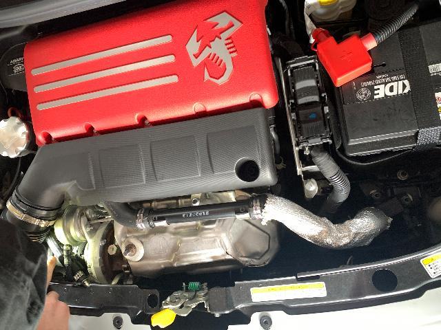 米沢市　持ち込み　FIAT アバルト　オイル交換