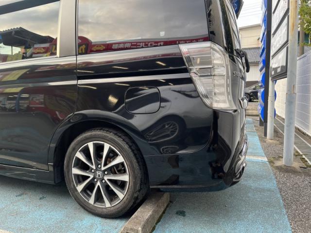 ホンダ　ステップワゴンスパーダ　半日仕上げ！　バンパーキズ・へこみ直し　深谷市　バンパー修理最短！