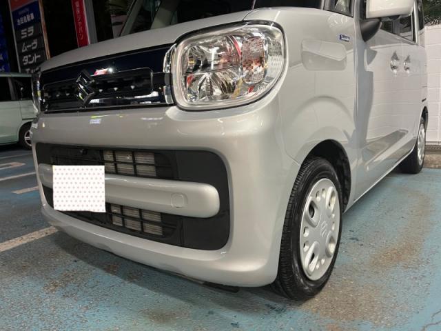 スズキ　スペーシア　半日で修理完了！　バンパーキズ・へこみ直し　深谷市カーコンビニ倶楽部