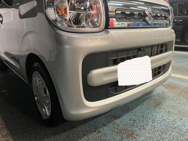 スズキ　スペーシア　半日で修理完了！　バンパーキズ・へこみ直し　深谷市カーコンビニ倶楽部