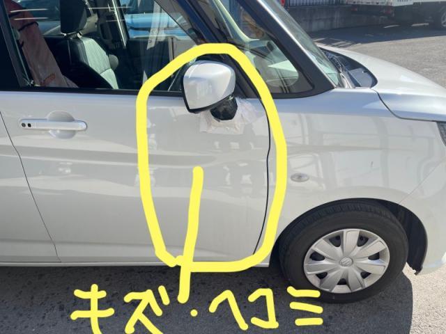 スズキ　ソリオ　ドアミラー折れた　ミラー交換・ドアのキズ・へこみ直し　深谷市