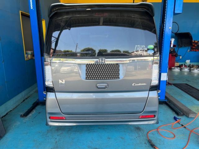 ホンダ　Ｎ－ＢＯＸカスタム　１日車検　深谷市メンテナンス・日常点検　法定点検・タイヤ交換