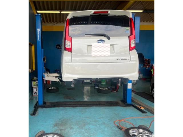 スバル　ステラ　１日車検実施！　深谷市車メンテナンス・日常点検　自社工場完備