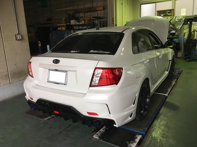 スバル　インプレッサ　Ｓｔｉ　リヤバンパー　交換　エアロ　ＢＯＭＥＸ