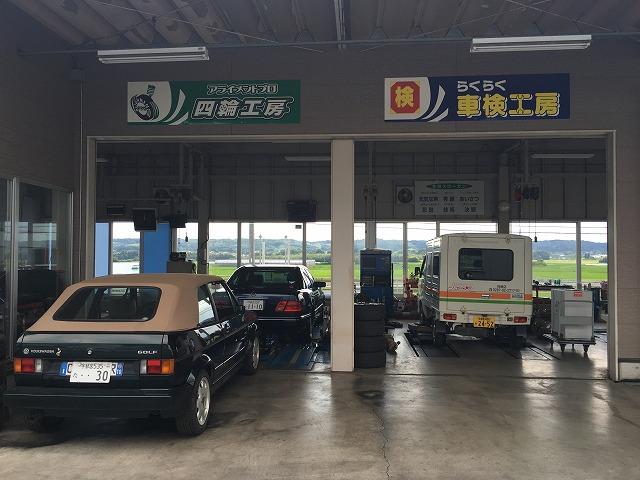 アライメントテスターも設置しております。足回り交換の際は必須です。