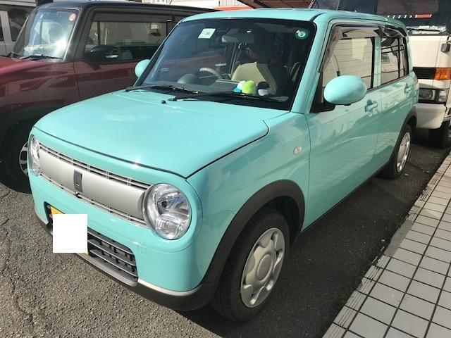 ラパン車検入庫【神崎郡　車検　修理　板金　取付　新車販売お任せ下さい】