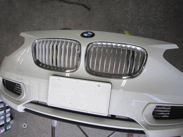 BMW 1シリーズ　グリルペイント　イメージチェンジ　あきる野五日市