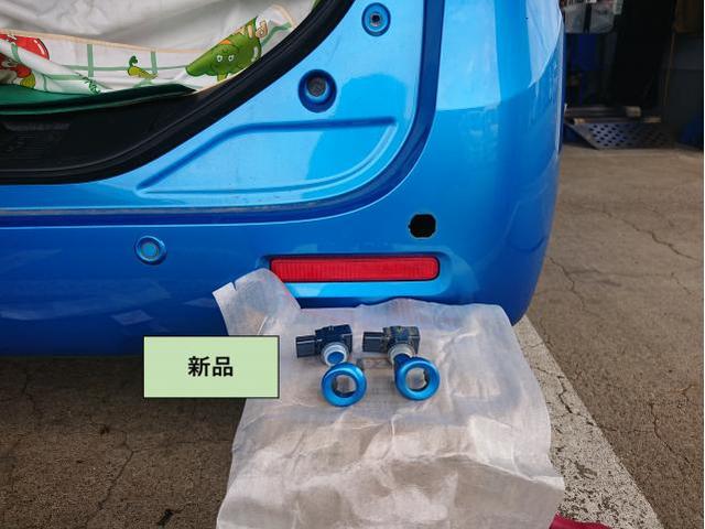 スズキ　スペーシア　MK53S　バックした時センサー誤反応　右外側ソナー断線　なが～く保証　保証修理