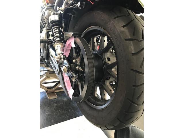 グリフ　GRIFF　ヤマハ　ボルト　BOLT　タイヤ交換　ブリヂストン　バトルクルーズH50　100/90B19　150/80B16　バイクタイヤ交換　オートバイタイヤ交換　タイヤ専門店　神奈川県　横浜　港北　都築