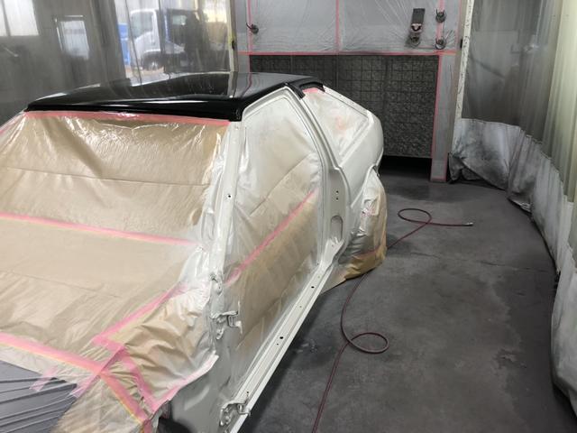 AE 86 スプリンタートレノ　カーボンルーフ交換　塗装　カスタム　秦野市　旧車