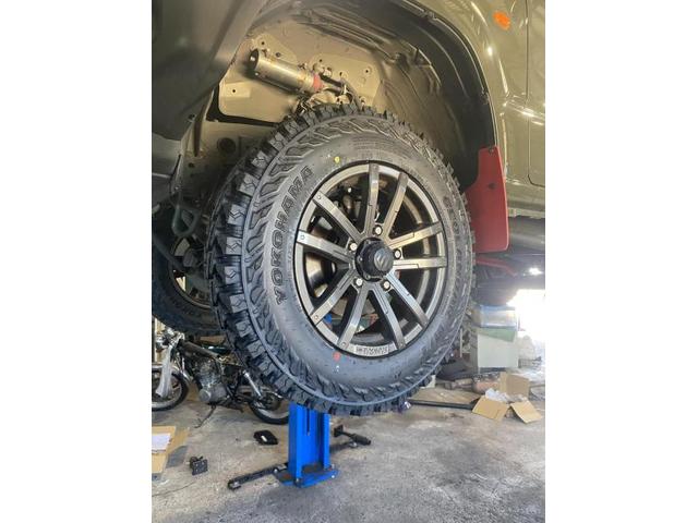 スズキ　ジムニーＪＢ64Ｗ　ハンドルがガタガタ振動する　ジャダー　シミー　の修理