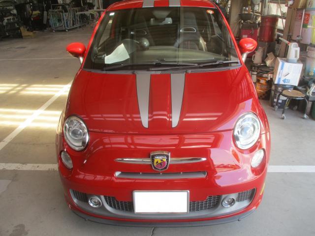 ルノー　トゥインゴ　外装品　ストライプテープを貼りました。