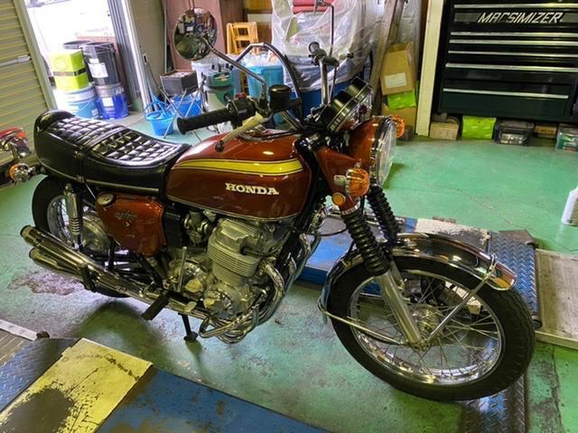 昭和45年式　cb750k  燃料タンククリーニングその他

オートサービスヨコヤマ　