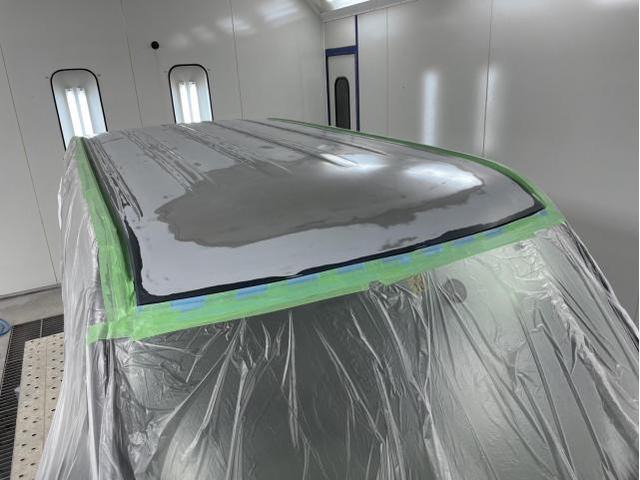 トヨタ　ピクシススペース　ルーフパネル修理塗装