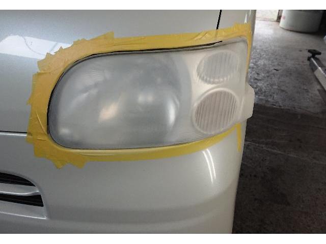 ダイハツタントヘッドライトくすみ修理 深浦 鰺ヶ沢 つがる市 五所川原