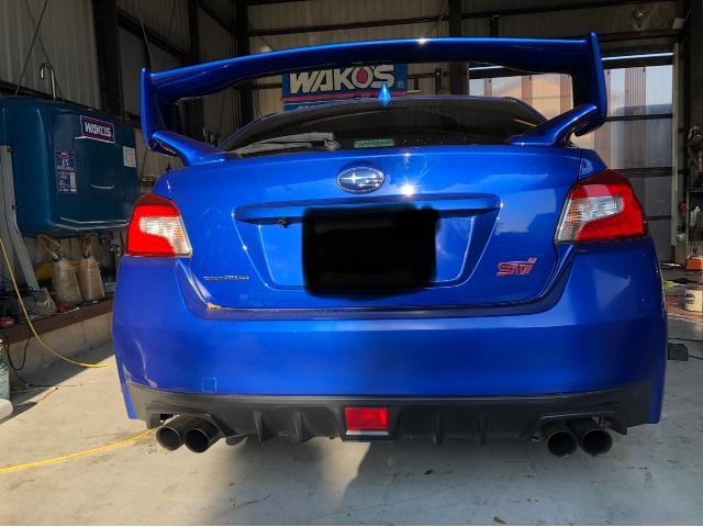 スバル　WRX STI マフラー交換　安城市　刈谷市　知立市　高浜市　碧南市　愛知県