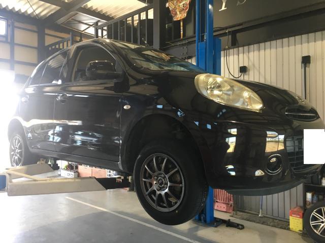 日産 マーチ タイヤ＆ホイールセット交換 津市 松阪市 伊勢市 多気郡 度会郡 