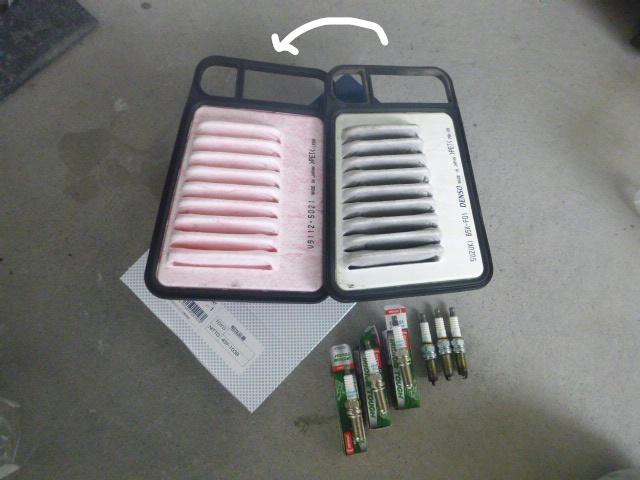 スズキ　パレット　エンジン不調修理