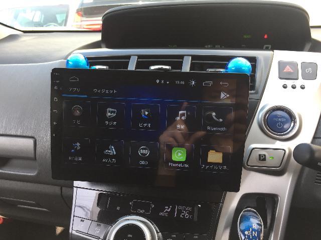 高級な プリウス30系のアンドロイドナビとバックカメラです