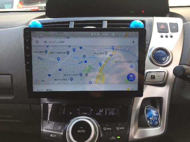 大画面　プリウスα Androidナビ