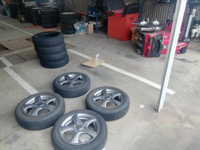 ダイハツ　ミライース　スーパー乗るだけセットによるタイヤ交換　155/65Ｒ14