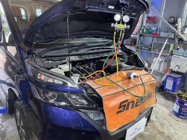 日産セレナ C27 エアコンが効かない コンプレッサー交換 電装系 日産セレナ C27 エアコンが効かない コンプレッサー交換 電装系