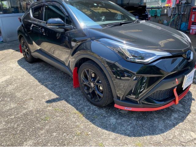 2022年5月新作下旬 TRD マッドフラップ レッド トヨタ C-HR MS328