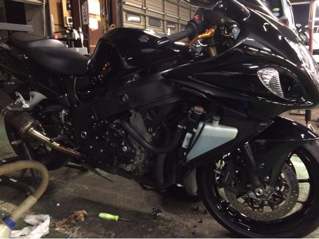 バイクの車検・メンテナンスです。