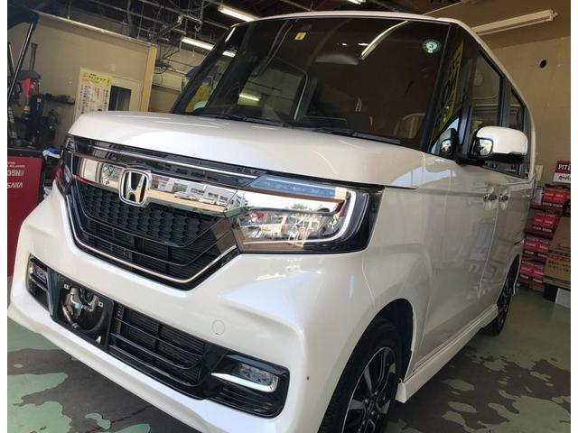 ホンダ　N-BOX　クリスタルキーパー　コーティング施工【帯広市で持込でのタイヤ交換・ドライブレコーダー・ETC・ナビ等のパーツ取付・コーティング・修理・整備の事なら”ファンファクトリー　帯広店”へ！！】