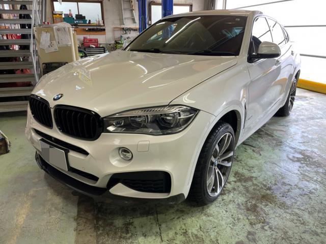 BMW　X6 ピュアキーパー　KeePer　車内クリーニング　車内清掃　点検　車両整備【帯広市で持込でのタイヤ交換・ドライブレコーダー・ETC・ナビ　等のパーツ取付・修理・整備の事なら”ファンファクトリー　帯広店”へ！！】