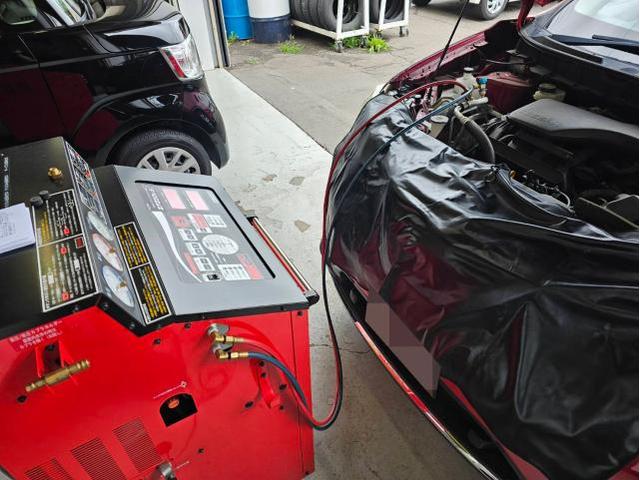 エクストレイル カーA/Cガス クリーニング タイヤ交換・販売  組替 点検 車両整備【帯広市で持込でのタイヤ交換・ドライブレコーダー・ETC・ナビ 等のパーツ取付・修理・整備の事なら”ファンファクトリー 帯広店”へ!!】