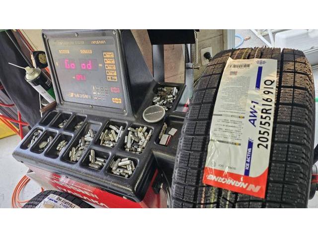 【冬タイヤ】NANKANG　冬タイヤ交換・組替・脱着　点検　車両整備【帯広市で持込でのタイヤ交換・ドライブレコーダー・ETC・ナビ　等のパーツ取付・修理・整備の事なら”ファンファクトリー　帯広店”へ！！】
