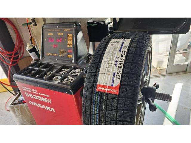 【冬タイヤ】NANKANG　冬タイヤ交換・組替・脱着　点検　車両整備【帯広市で持込でのタイヤ交換・ドライブレコーダー・ETC・ナビ　等のパーツ取付・修理・整備の事なら”ファンファクトリー　帯広店”へ！！】
