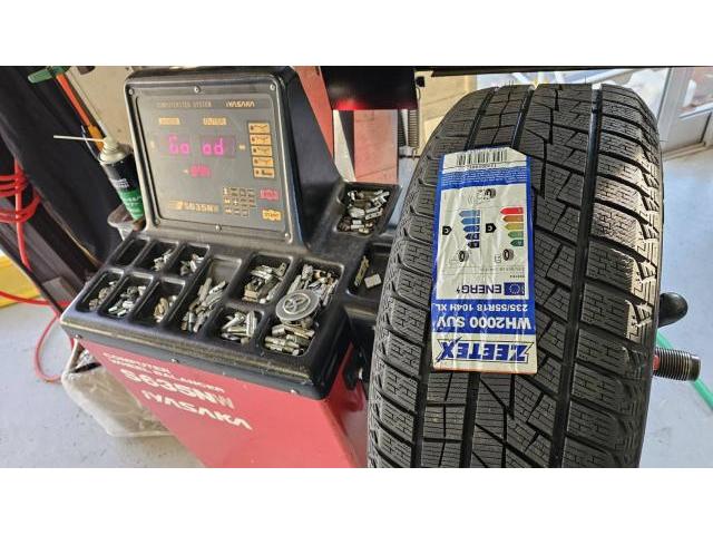 【冬タイヤ】ZEETEX　冬タイヤ交換・組替・脱着　点検　車両整備【帯広市で持込でのタイヤ交換・ドライブレコーダー・ETC・ナビ　等のパーツ取付・修理・整備の事なら”ファンファクトリー　帯広店”へ！！】
