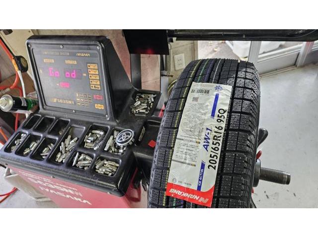 【冬タイヤ】NANKANG　冬タイヤ交換・組替・脱着　点検　車両整備【帯広市で持込でのタイヤ交換・ドライブレコーダー・ETC・ナビ　等のパーツ取付・修理・整備の事なら”ファンファクトリー　帯広店”へ！！】
