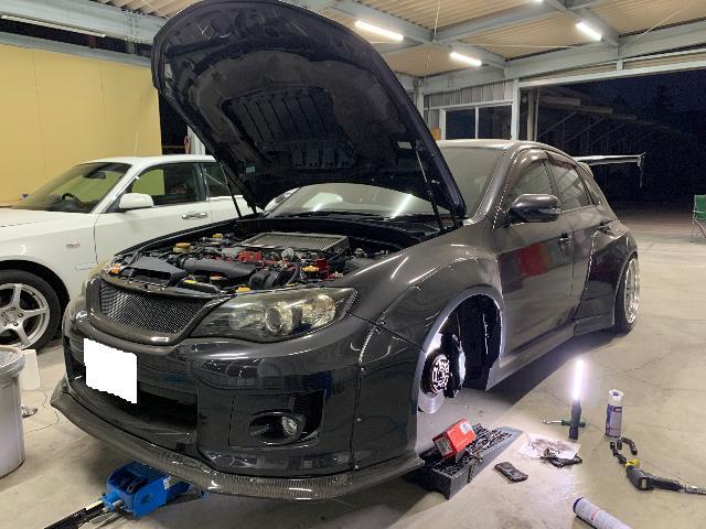 インプレッサ WRX STI  GRB ブレーキパッド交換
work M1 R888R  oiram