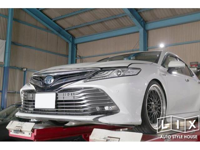 70カムリのモデリスタフロントスポイラーを一新！【福山市　タイヤ・ナビ・ドライブレコーダー等のパーツ持込取付　コーディング作業　調音施工　大歓迎受付中！！愛車の事なら国産車から輸入車までリクロスへ！】