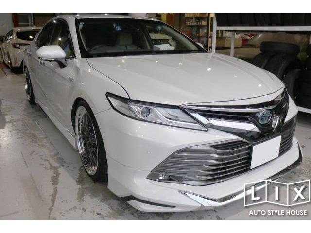 70カムリのモデリスタフロントスポイラーを一新！【福山市　タイヤ・ナビ・ドライブレコーダー等のパーツ持込取付　コーディング作業　調音施工　大歓迎受付中！！愛車の事なら国産車から輸入車までリクロスへ！】