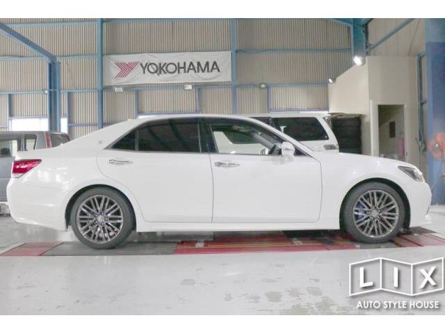 210系クラウンに車高調取付！【福山市　タイヤ・ナビ・ドライブレコーダー等のパーツ持込取付　コーディング作業　調音施工　大歓迎受付中！！愛車の事なら国産車から輸入車までリクロスへ！】