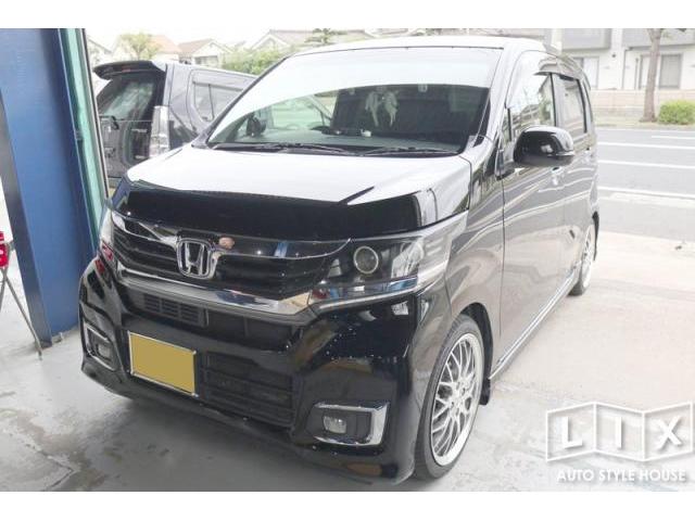 N WGNに無限フロントスポイラー取付でイメージチェンジ！【福山市　タイヤ・ナビ・ドライブレコーダー等のパーツ持込取付　コーディング作業　調音施工　大歓迎受付中！！愛車の事なら国産車から輸入車までリクロスへ！】