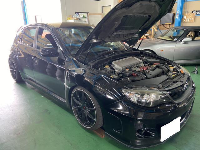 スバル インプレッサ GRB STI 持ち込みタイヤ交換 ホイール交換 タイヤ買取 ホイール買取 三重県 四日市市 引っ張りタイヤ ローダウン車対応