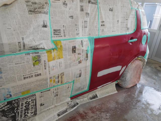 トヨタ　パッソ　M700A　リアドア・クオータ鈑金・塗装を実施しました！！