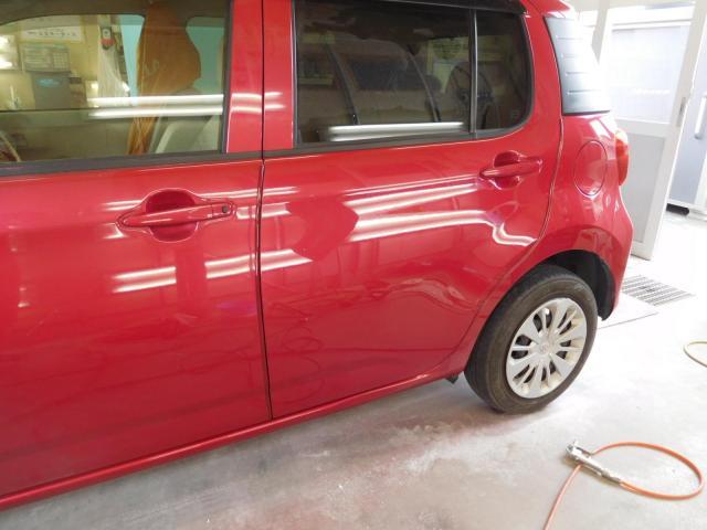 トヨタ　パッソ　M700A　リアドア・クオータ鈑金・塗装を実施しました！！