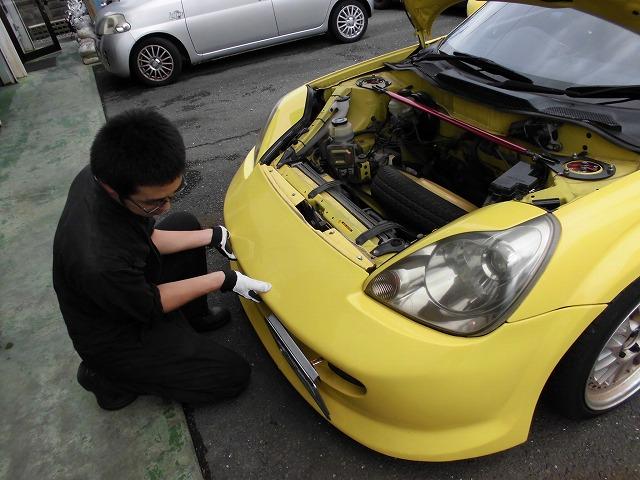 MR-S バンパー取り付け部修理