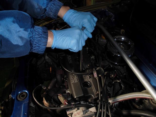 K11マーチ　プラグ交換　豊川市