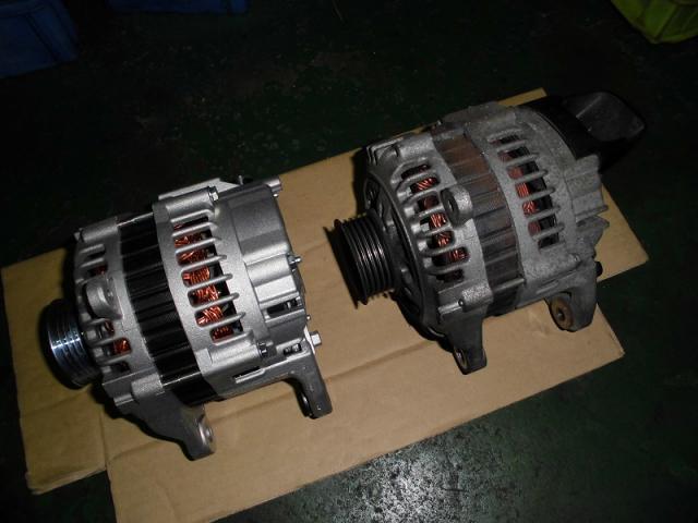 K12マーチ オルタネーター交換作業 豊川市