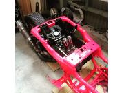 ビックスクーターのサスペンション＆フレーム加工