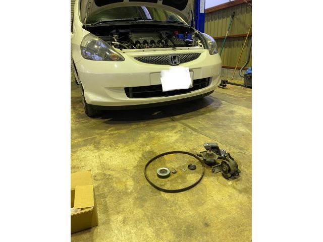 ホンダ　フィット　GD1  ACGベルト交換  埼玉県　川越市　狭山市　坂戸市　鶴ヶ島市