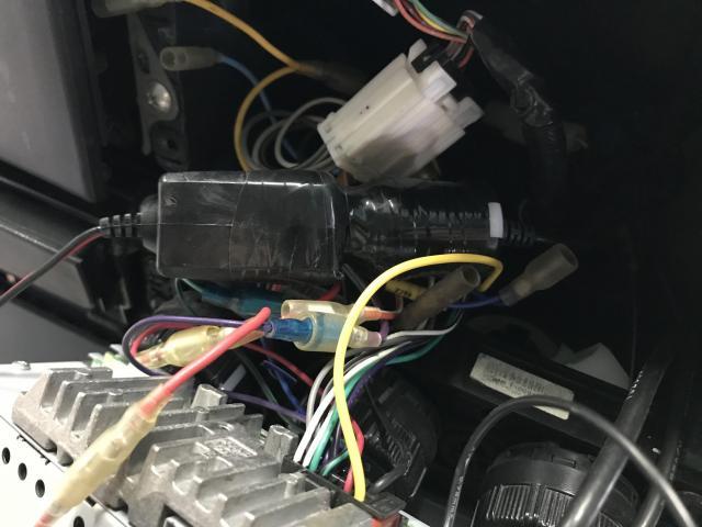 キャンター平ボデー ドライブレコーダー取り付け