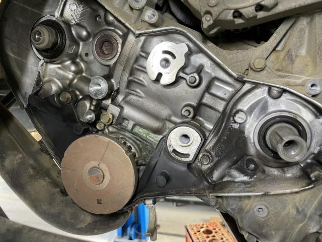 アクティトラック ウォーターポンプ、サーモスタッド、タイミングベルト交換